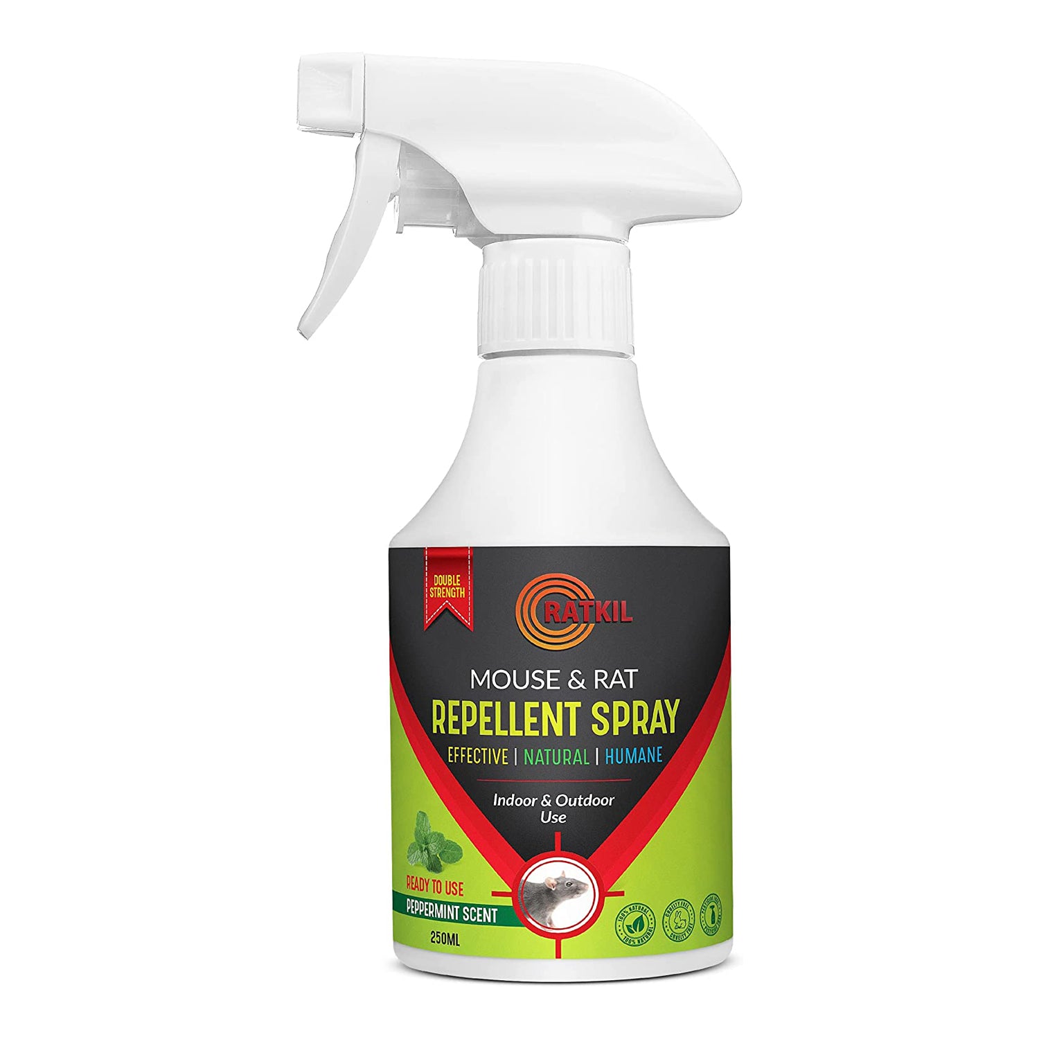 Ratkil Mouse Repellent Spray & Peppermint Oil Rat Repellent - Natural Alternative to Mouse Traps | 250ml