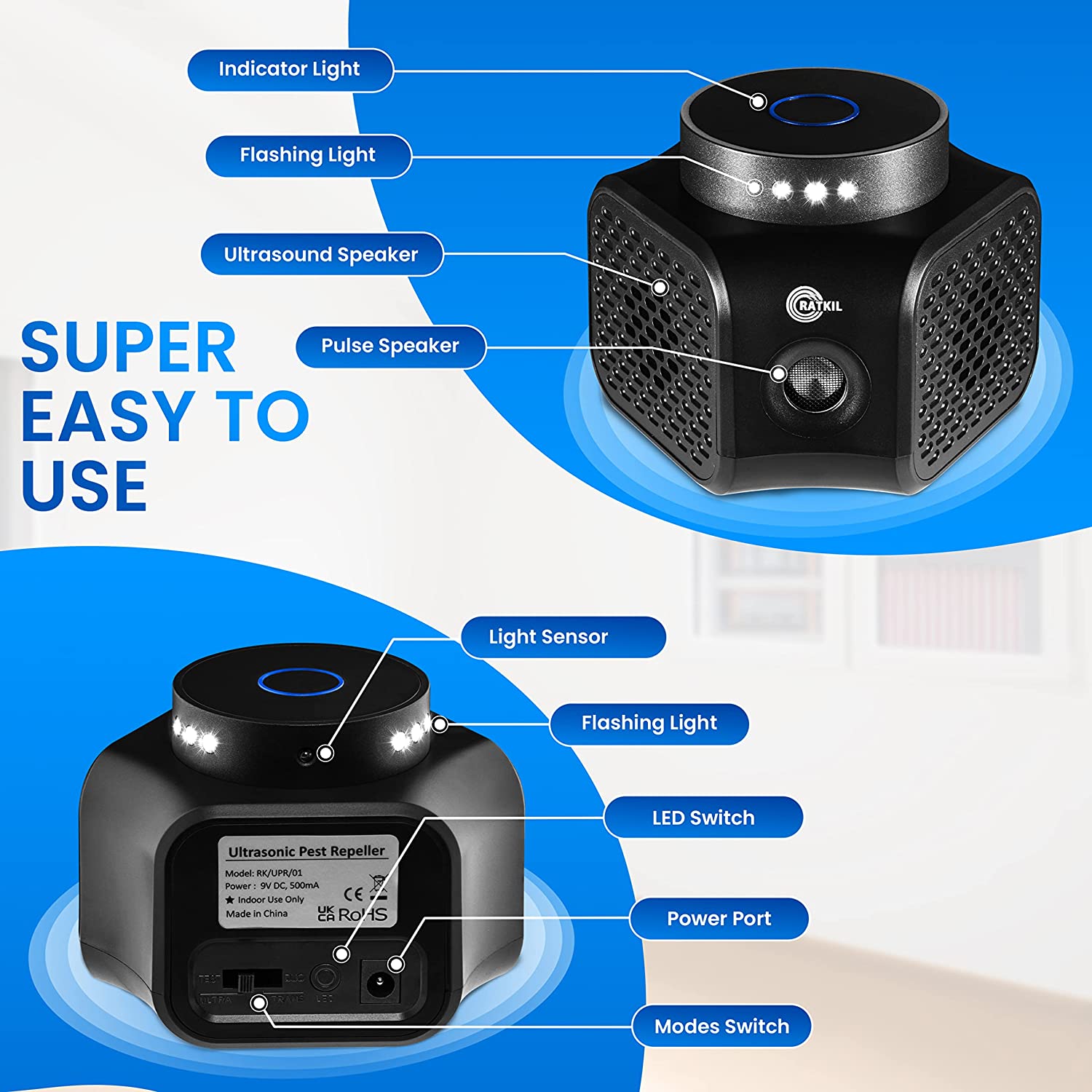 Diaotecmice Repellent Squirrel Repeller Indoor 360 Rodent Ultrasonic Repellent Plug | Cyprus Diaotecmice Repellent Squirrel Repeller Indoor 360 Rodent Ultrasonic Repellent Plug | Cyprus